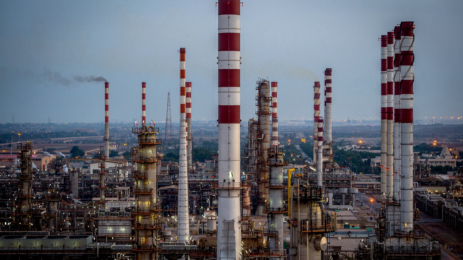 Image: The Persian Gulf Star Co. gas refinery in Bandar, Iran, on Jan. 9, 2