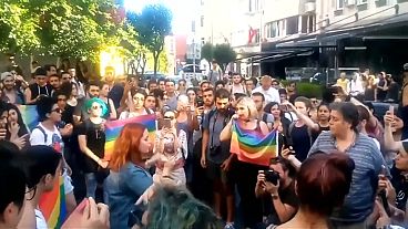 Protesters and police clash at banned Istanbul pride parade