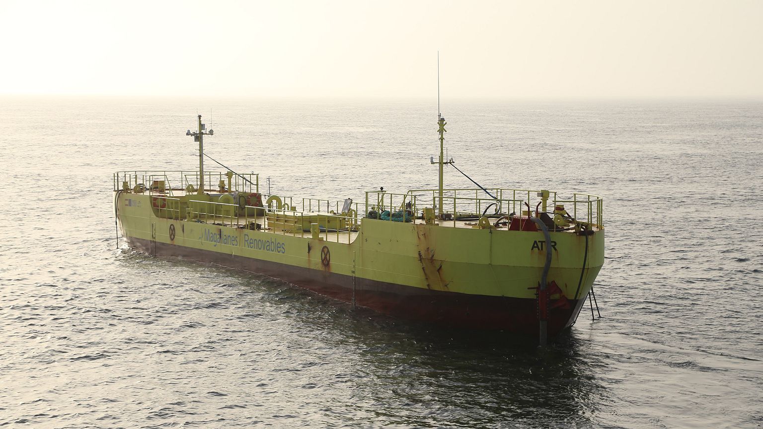 Image: The ATIR tidal energy converter by Magallanes Renovables is the late