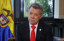 الرئيس الكولومبي خوان مانويل سانتوس يتحدث عن إتفاقية السلام لقناة يورونيوز