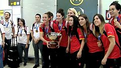 Regreso triunfal de las campeonas del Eurobasket