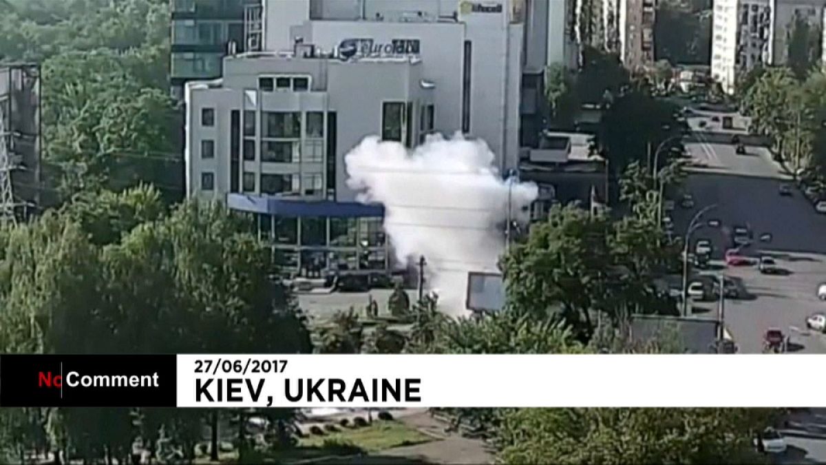 Ukrayna'nın başkenti Kiev’de patlama anı