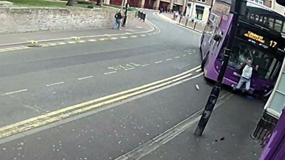 Man flattened by bus heads straight to pub