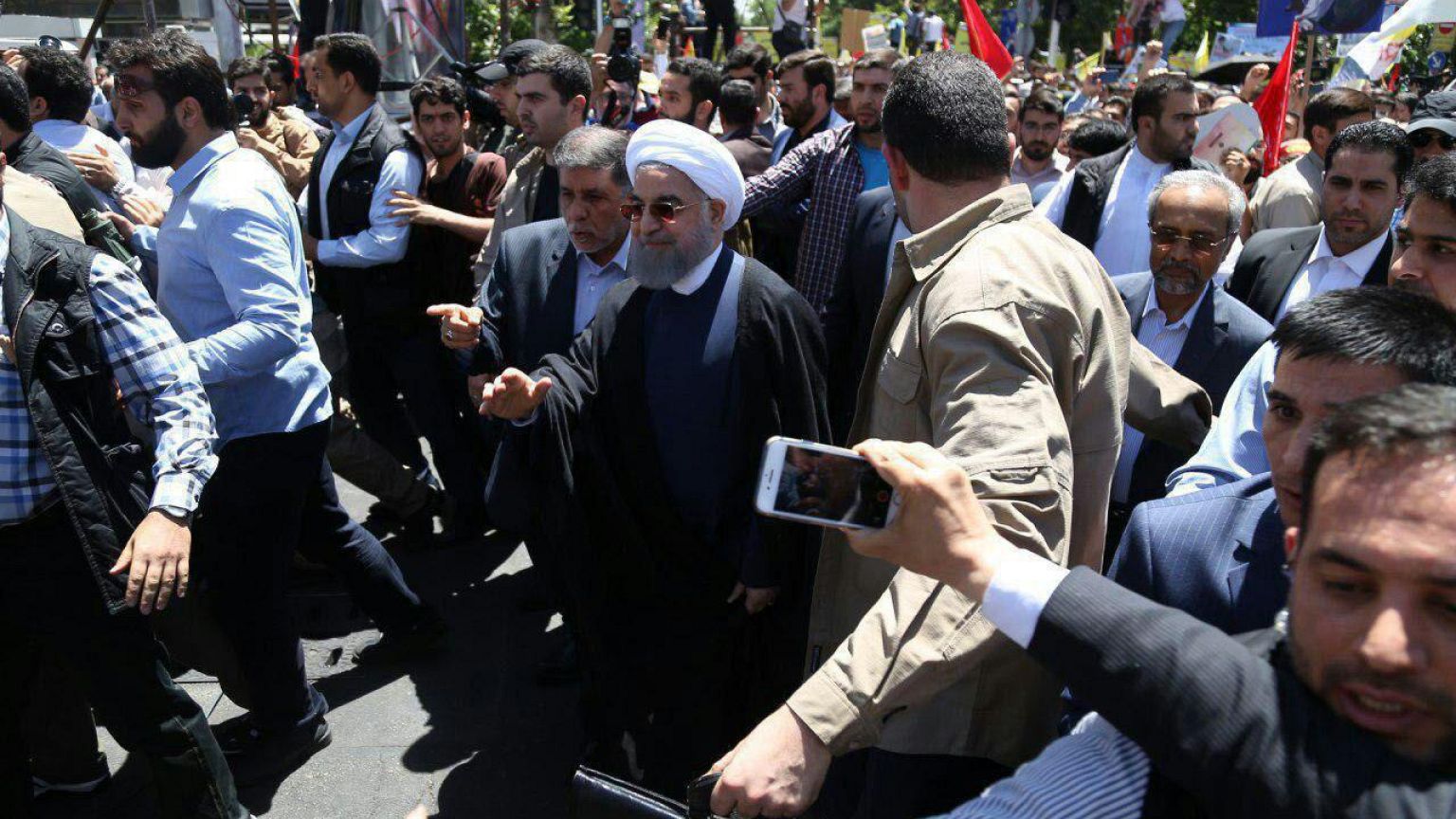 شناسایی توهین کنندگان به رئیس جمهور در تظاهرات قدس