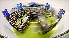 Image: :envihab human centrifuge. By spinning people, blood is encouraged t