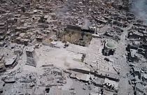 Watch: Drone captures ruins of landmark Mosul mosque