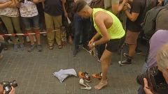 La traditionnelle "course en talons" de Madrid