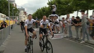 Фрум, Кинтана и Контадор на старте "Тур де Франс"