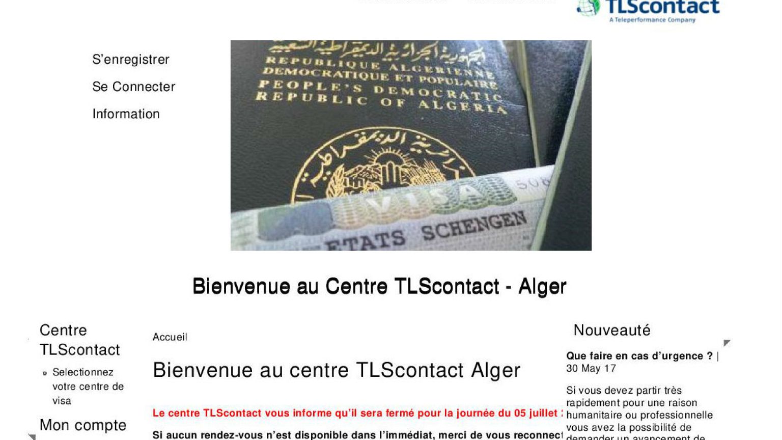 الطلاق بين القنصلية الفرنسية ومركز دراسة طلبات التأشيرة تي أل أس
