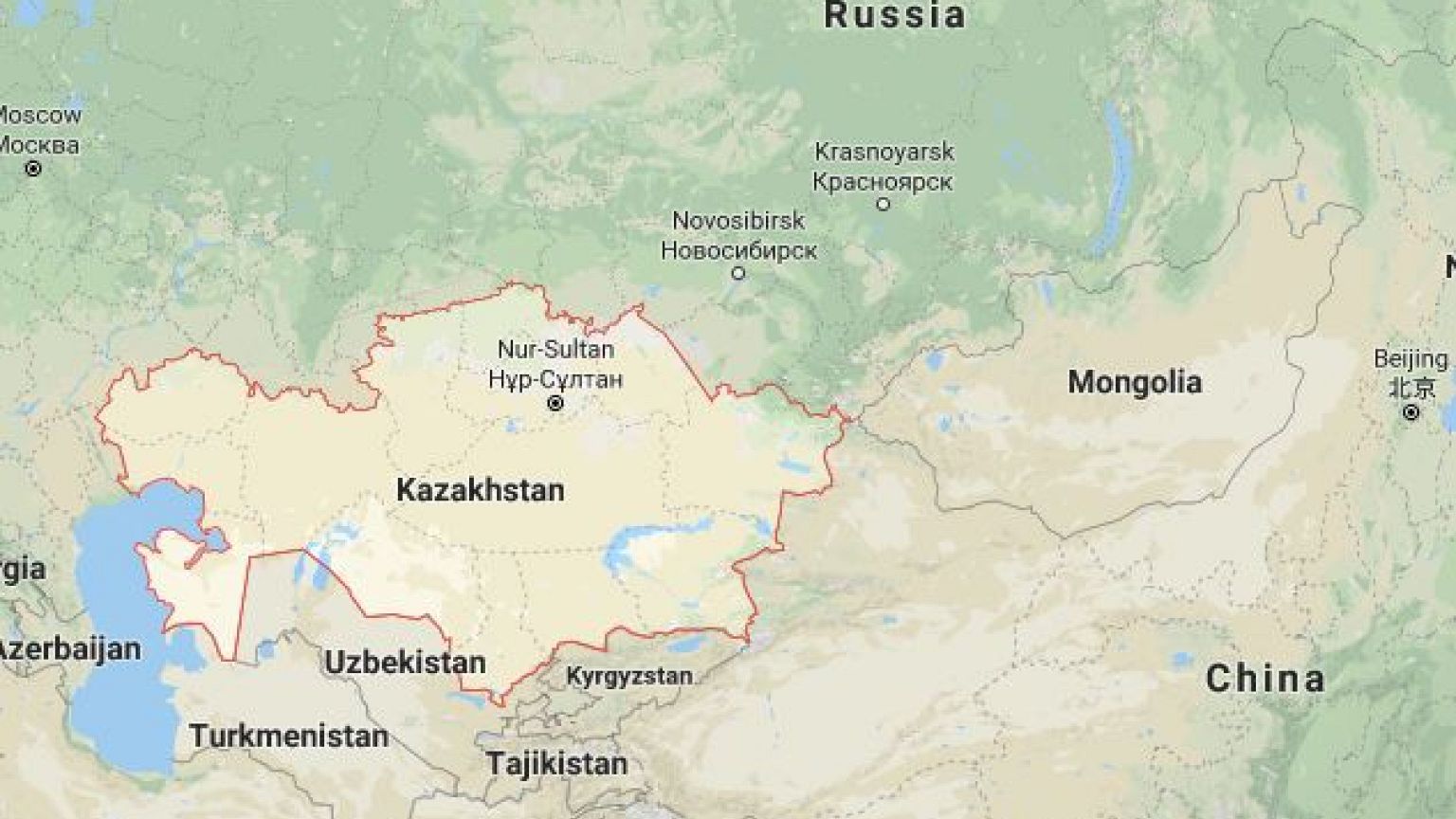 Image: Map of Kazakhstan