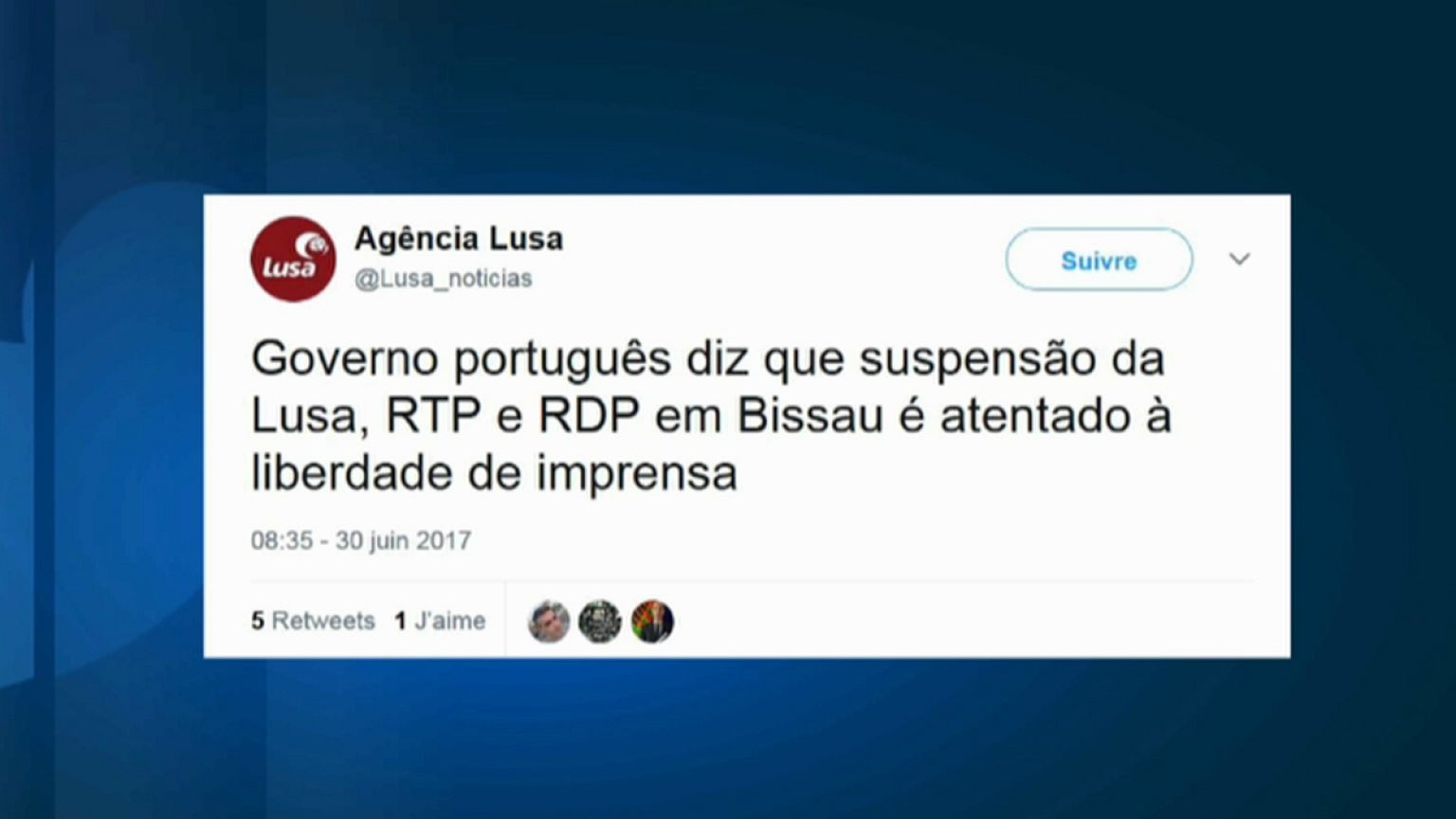 Portugal acusa Guiné-Bissau de "atentado à liberdade de imprensa"