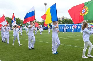 Children mingle and dream big at 'Football for friendship' tournament