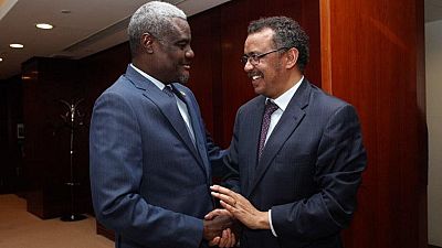New WHO chief - Ethiopian Dr Tedros - calls on AU as he assumes office