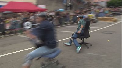 Forget Formula One - Watch the 'World Championship Office Chair Race'