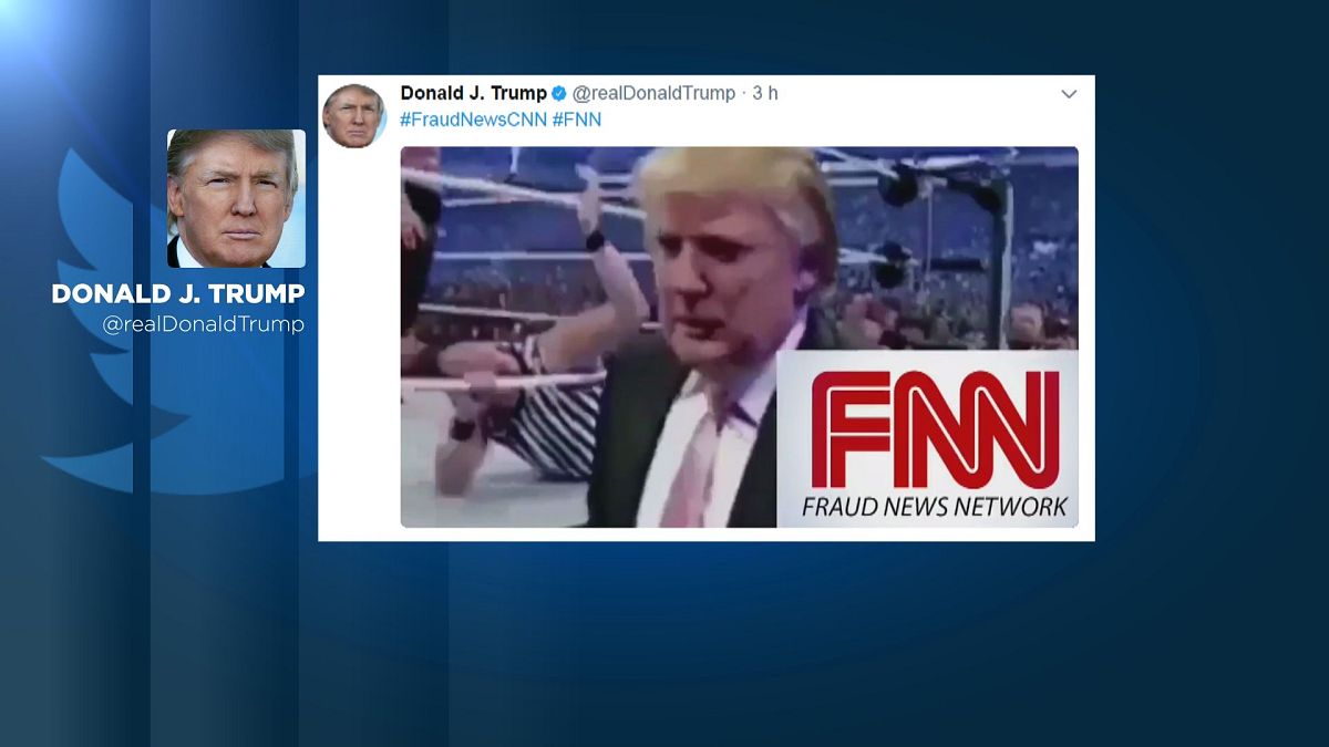 Donald Trump moleste CNN sur Twitter