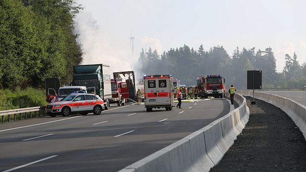 Súlyos buszbaleset történt Bajorországban Súlyos buszbaleset történt Bajorországban