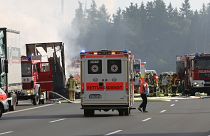 Germany: up to 18 feared dead after bus and lorry collide
