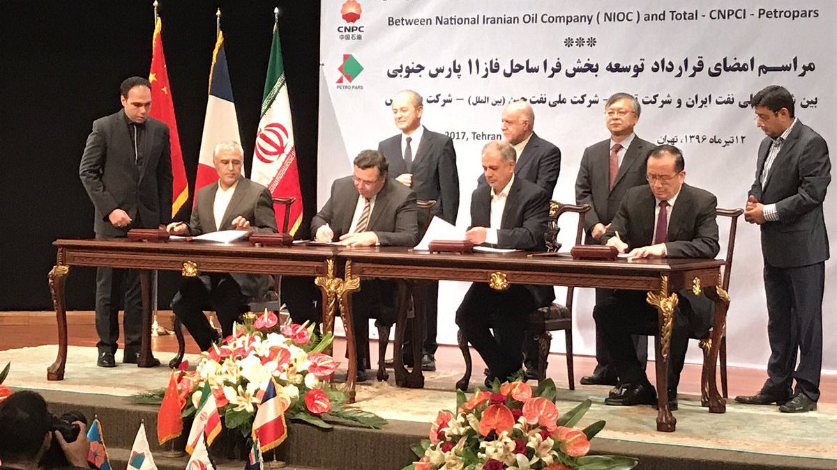 Irán firma con Total el primer gran contrato tras el levantamiento de las sanciones