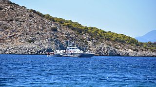 Türkischer Frachter unter griechischem Feuer