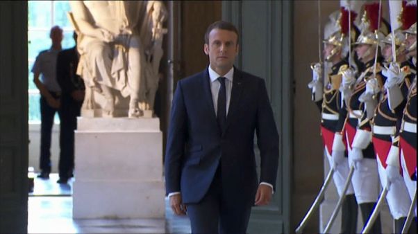 Macron Kongre'ye hitap etti Macron Kongre'ye hitap etti