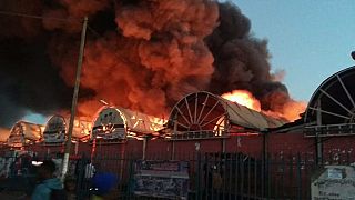 Fire destroys Zambia's biggest trading hub, City Market
