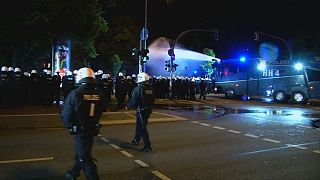 Riot police clash with G20 protesters in Hamburg