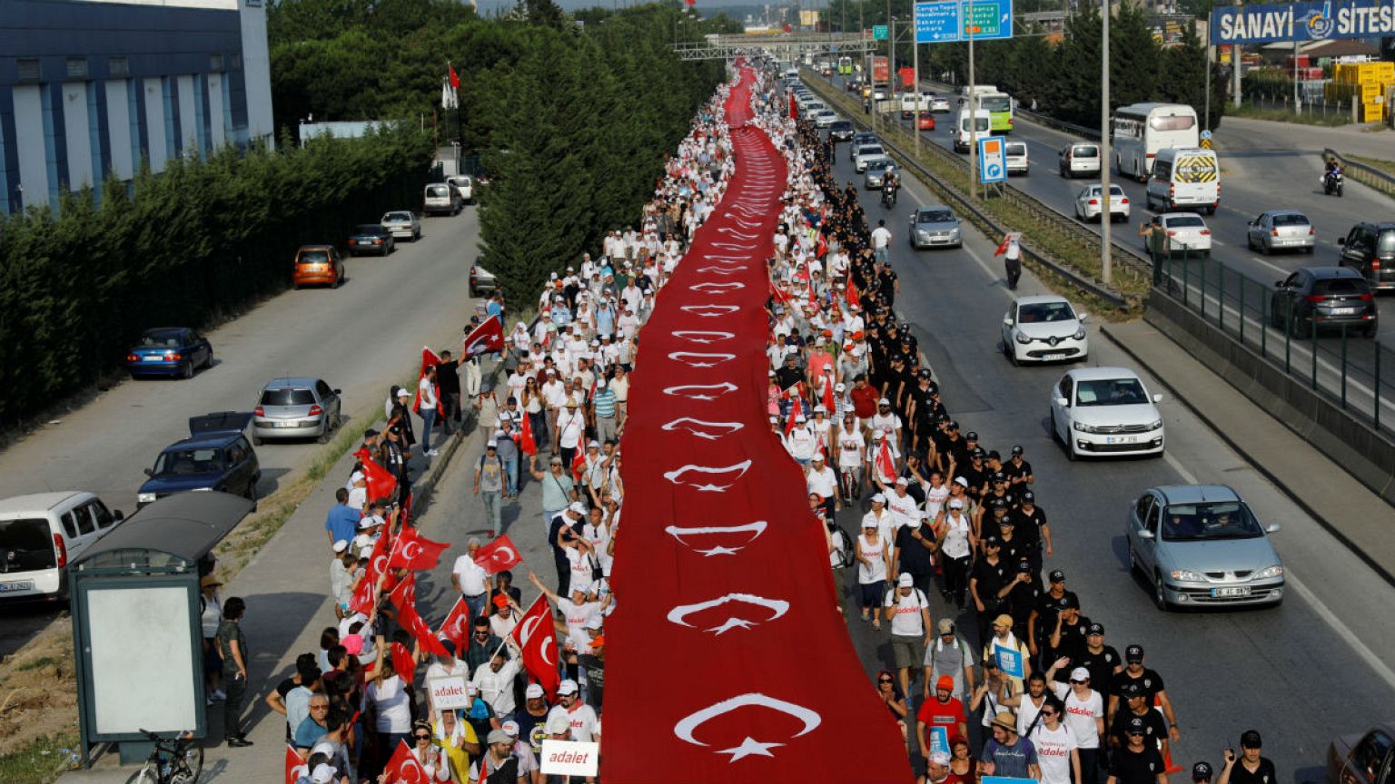 'Adalet Yürüyüşü'nde 20'nci gün geride kaldı