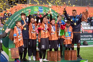 Football brings kids together