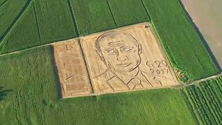 Το πρόσωπο του Πούτιν «διακοσμεί» χωράφι