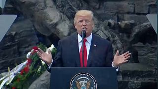 Trump spricht in Warschau