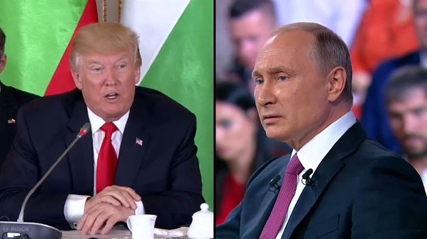 Путин и Трамп: первая встреча Путин и Трамп: первая встреча