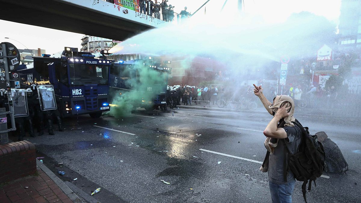 اشتباكات بين رجال الأمن ومتظاهرين ضد قمة العشرين في هامبورغ