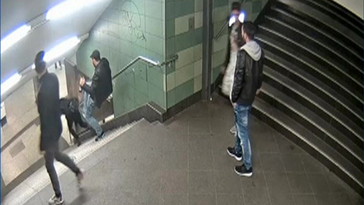 Berlin attacker who kicked woman down metro stairs is jailed