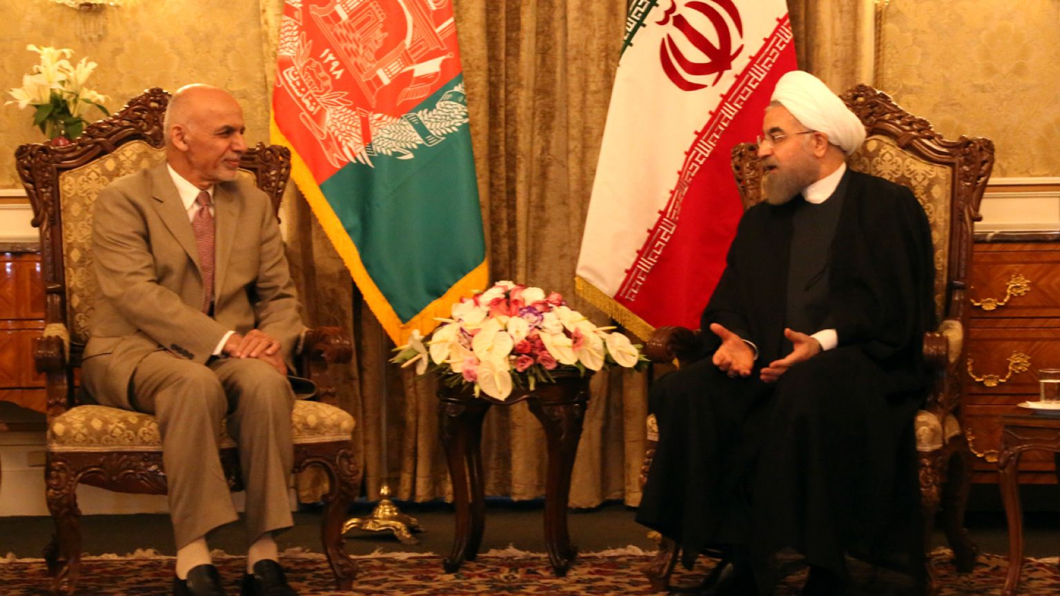 اعتراض در هلمند به سخنان حسن روحانی در مورد سدسازی در افغانستان