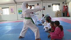 التايكوندو ملاذ اللاجئات السوريات للدفاع عن أنفسهن