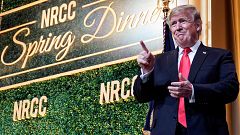Image: U.S. President Trump speaks at the National Republican Congressional