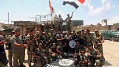 [شاهد] احتفال الجيش العراقي باقتراب تحرير الموصل