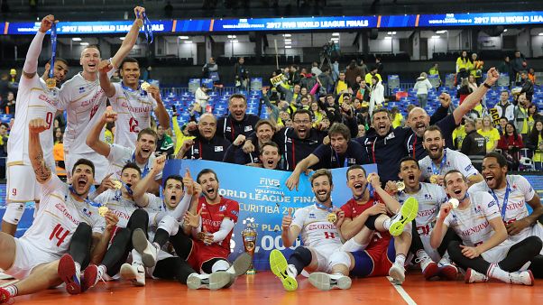 França bate Brasil e ganha Liga Mundial de voleibol França bate Brasil e ganha Liga Mundial de voleibol