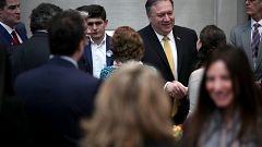 Image: Secretary of State Mike Pompeo spoke to families of American citizen