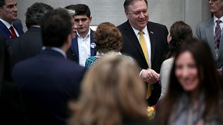 Image: Secretary of State Mike Pompeo spoke to families of American citizen