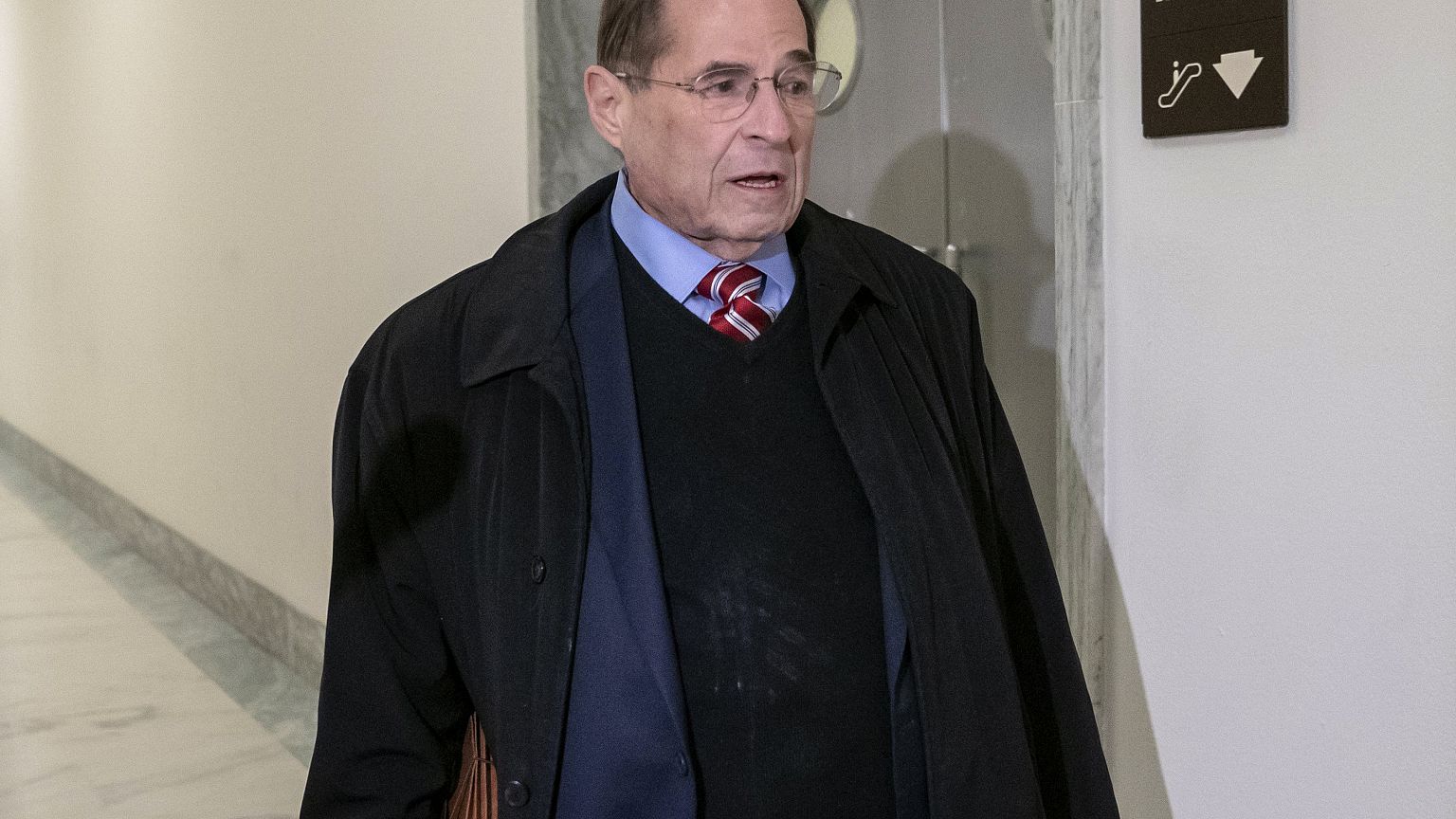 Image: House Judiciary Committee Chairman Jerrold Nadler arrives at his off