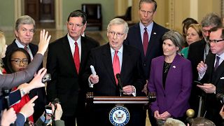 Image: U.S. Senate Majority Leader Mitch McConnell speaks at the U.S. Capit