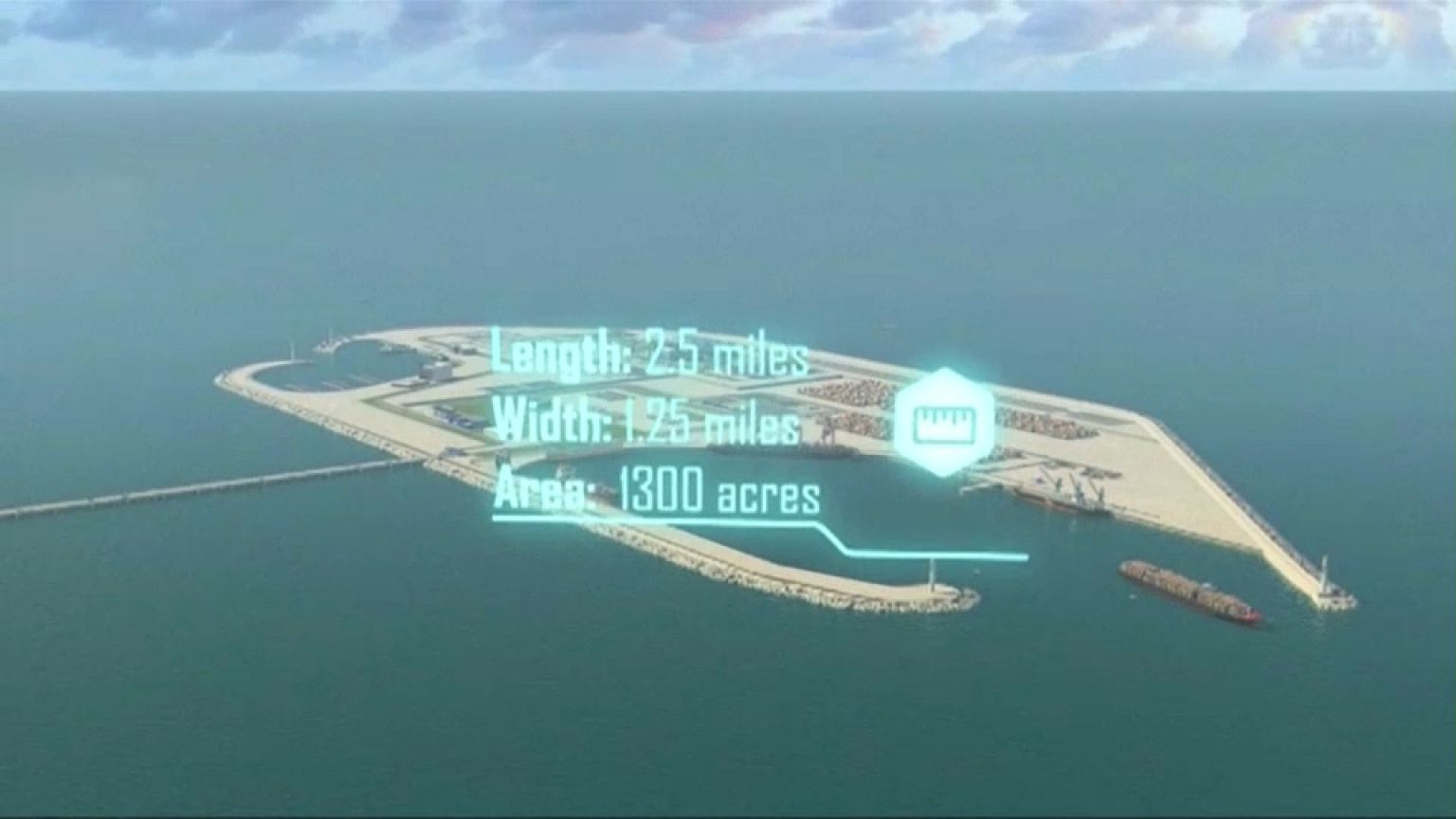 Israele: un'isola artificiale di fronte a Gaza