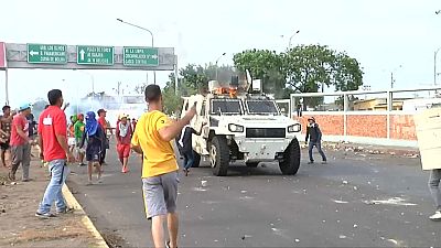 Scènes de violences à Caracas