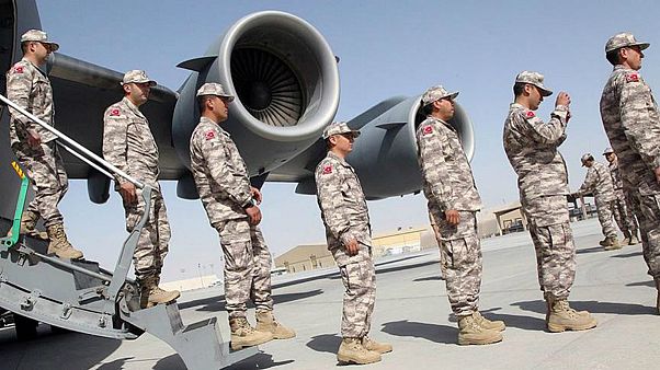 قوات عسكرية تركية إضافية تصل الى قطر قوات عسكرية تركية إضافية تصل الى قطر