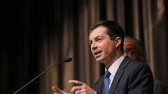 Image: U.S. 2020 Democratic presidential candidate Pete Buttigieg speaks at