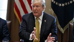 Image: President Donald Trump speaks during a White House Opportunity and R