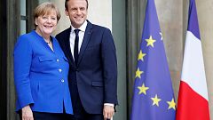 Merkel nach Treffen mit Macron: "Können über europäischen Finanzminister reden"
