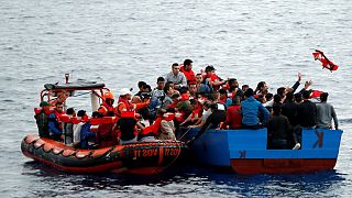 Dramatic scenes as migrants rescued off Libyan coast