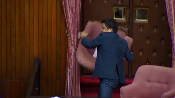 The chamber traded debate for blows The chamber traded debate for blows